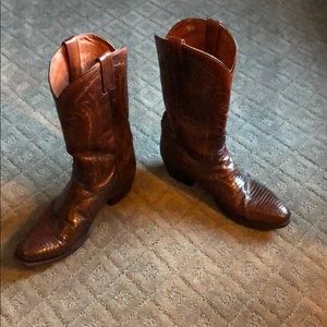 Dan Post lizard skin cowboy boots